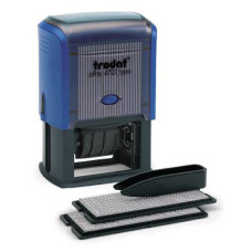 Датер Trodat 4727/DB TYPO PRINTY пластик корп.:синий автоматический 7стр. мес.:буквенное оттис.:синий шир.:60мм выс.:40мм