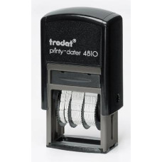 Датер Trodat 4810 PRINTY пластик корп.:черный автоматический 1стр. мес.:буквенное оттис.:синий шир.:20мм выс.:4мм