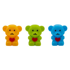 Точилка для карандашей ручная Silwerhof Teddy Солнечная коллекция 1 отверстие пластик ассорти туба