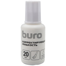 Жидкость коррект. Buro на водной основе кисточка белый 20мл