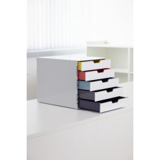 Бокс для документов Durable 7625-27 Varicolor MIX 5 выдвижных ящиков 292x280x356мм ассорти/серый
