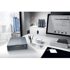 Бокс для документов Durable 7601-27 Varicolor 1 выдвижной ящик для бумаг A4 280x95x356мм серый/серый пластик
