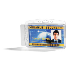 Держатель для 2 пропусков Durable 8924-19 54х85мм прозрачный (упак.:10шт)