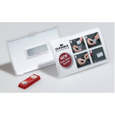 Бейдж Durable 8212-19 Click Fold 40x75мм магнитный полипропилен прозрачный (упак.:10шт)