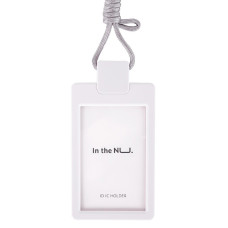 Бейдж Deli NS126WHITE Nusign 108х67мм вертикальный белый шнур