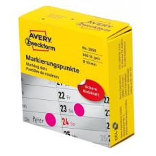 Этикетки Avery Zweckform Этикетки-точки 3850 800шт на листе диаметр 10мм/70г/м2/красный самоклей. универсальная (упак.:1рул)