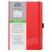 Блокнот Avery Zweckform NOTIZIO 7039 A5 80стр. клетка мягкая обложка фиксирующая резинка прошитый красный