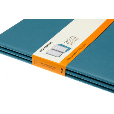Блокнот Moleskine CAHIER JOURNAL CH021B44 XLarge 190х250мм обложка картон 120стр. линейка голубой (3шт)