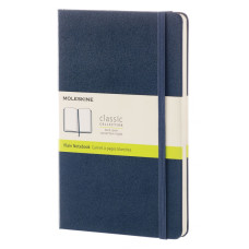 Блокнот Moleskine CLASSIC QP062B20 Large 130х210мм 240стр. нелинованный твердая обложка синий сапфир