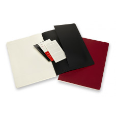 Блокнот Moleskine CAHIER SUBJECT CH5STNB02 A4 обложка картон 160стр. линейка мягкая обложка черный/красный