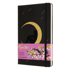 Блокнот Moleskine LIMITED EDITION SAILOR MOON LESRQP060B 130х210мм 240стр. линейка черный Moon