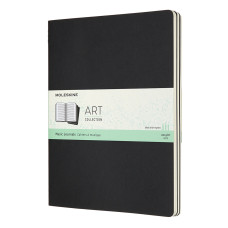 Блокнот для нот Moleskine ART CAHIER MUSIC ARTMUS4 XLarge 190х250мм обложка картон 80стр. мягкая обложка черный (3шт)