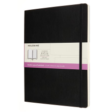 Блокнот Moleskine CLASSIC SOFT DOUBLE NB413SBK XLarge 190х250мм 192стр. линейка/нелинованный мягкая обложка черный