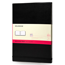 Блокнот для акварели Moleskine ART WATERCOLOR ARTMM804 Large 130х210мм 72стр. твердая обложка черный