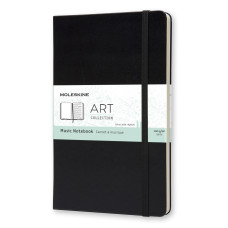Блокнот Moleskine ART MUSIC NOTEBOOK ARTQP081 130х210мм PP 192стр. твердая обложка черный