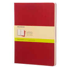 Блокнот Moleskine CAHIER JOURNAL CH123 XLarge 190х250мм обложка картон 120стр. нелинованный клюквенный (3шт)