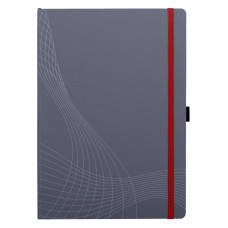 Блокнот Avery Zweckform NOTIZIO N7021 A4 80стр. клетка мягкая обложка фиксирующая резинка прошитый серый