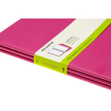 Блокнот Moleskine CAHIER JOURNAL CH023D17 XLarge 190х250мм обложка картон 120стр. нелинованный розовый неон (3шт)