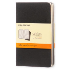 Блокнот Moleskine CAHIER JOURNAL QP311 Pocket 90x140мм обложка картон 64стр. линейка черный (3шт)