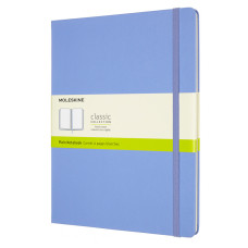 Блокнот Moleskine CLASSIC QP092B42 XLarge 190х250мм 192стр. нелинованный твердая обложка голубая гортензия