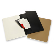 Блокнот Moleskine CAHIER SUBJECT CH5STNB A4 обложка картон 160стр. линейка мягкая обложка черный/бежевый