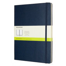 Блокнот Moleskine CLASSIC QP092B20 XLarge 190х250мм 192стр. нелинованный твердая обложка синий