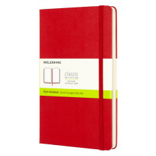 Блокнот Moleskine CLASSIC QP062R Large 130х210мм 240стр. нелинованный твердая обложка красный
