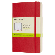 Блокнот Moleskine CLASSIC SOFT QP613F2 Pocket 90x140мм 192стр. нелинованный мягкая обложка красный