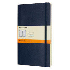 Блокнот Moleskine CLASSIC SOFT QP616B20 Large 130х210мм 192стр. линейка мягкая обложка синий сапфир