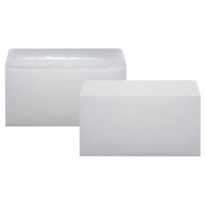 Конверт Бюрократ 206 E65 110x220мм белый клеевой слой 80г/м2 (pack:1000pcs)