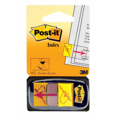 Закладки самокл. ярлыки пластиковые 3M POST-IT 680-31-RU 7000042770 25мм 1цв.в упак. 50лист поставьте вашу подпись
