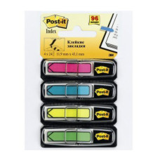 Закладки самокл. пластиковые 3M POST-IT 684-ARR4-RU 7000042772 12мм 4цв.в упак. 24лист