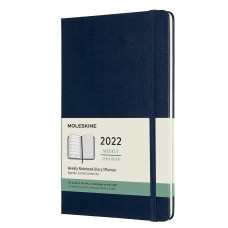 Еженедельник Moleskine CLASSIC WKNT Large 130х210мм 144стр. синий сапфир