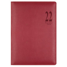 Ежедневник Letts MILANO A5 искусст. кожа белые страницы красный