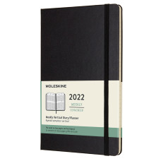 Еженедельник Moleskine CLASSIC WKLY VERTICAL Large 130х210мм 144стр. черный