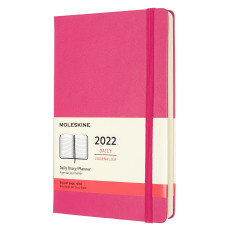 Ежедневник Moleskine CLASSIC Large 130х210мм датир.12мес 400стр. фуксия