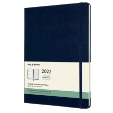 Еженедельник Moleskine CLASSIC WKNT XL 190х250мм 144стр. синий сапфир