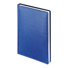Ежедневник Альт VELVET A5 146х206мм недатир. искусст. кожа 136л книжный переплет синий