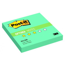 Блок самоклеящийся бумажный 3M Post-it Optima Весна 654-ONB 7100041125 76x76мм 100лист. неон бирюзовый