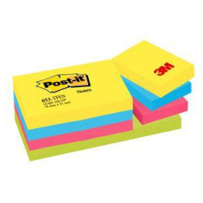 Блок самоклеящийся бумажный 3M Post-it 653-TFEN 7100172312 38x51мм 100лист. ассорти 4цв.в упак.