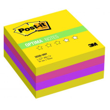 Блок самоклеящийся бумажный 3M Post-it Original 2028-ONY 7100041030 76x76мм 400лист. ассорти 3цв.в упак.