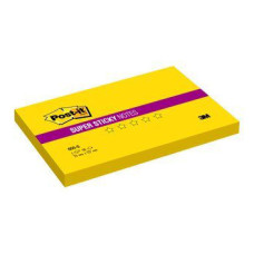 Блок самоклеящийся бумажный 3M Post-it Super Stick 7100027436 76x127мм 90лист. неон желтый 1цв.в упак.