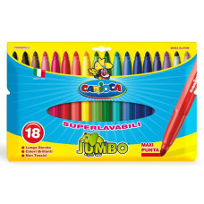 Фломастеры Carioca Jumbo 40566 18цв. блистер
