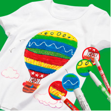 Фломастеры для ткани Carioca Fabric Liner 42909 10цв. блистер картонный