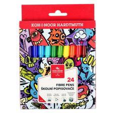 Фломастеры Koh-I-Noor Teenage 1002 771002BD23KS Вентилируемый смываемые 24цв. коробка картонная