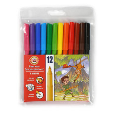 Фломастеры Koh-I-Noor Zoo 1002 771002AB04TERU Вентилируемый 12цв.