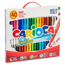 Фломастеры Carioca 41257 Jumbo смываемые 36цв.
