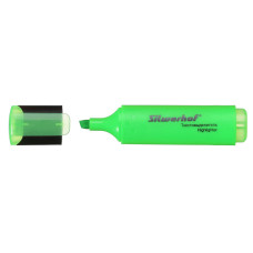 Текстовыделитель Silwerhof Blaze 108036-03 скошенный пиш. наконечник 1-5мм зеленый картон