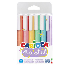 Набор текстовыделителей Carioca Pastel 43033 1-5мм 6цв. пвх с европодвесом