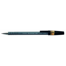 Ручка шариковая Zebra RUBBER 80 (R-8000-BK) 0.7мм корпус кауч.микропор. черный